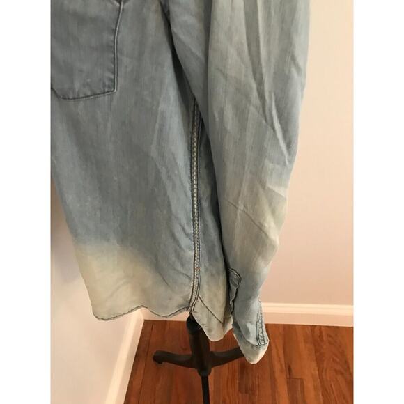 Anthropologie Holding Horses Bleached Chambray Denim Button Shirt - Size Small - Picture 5 of 16